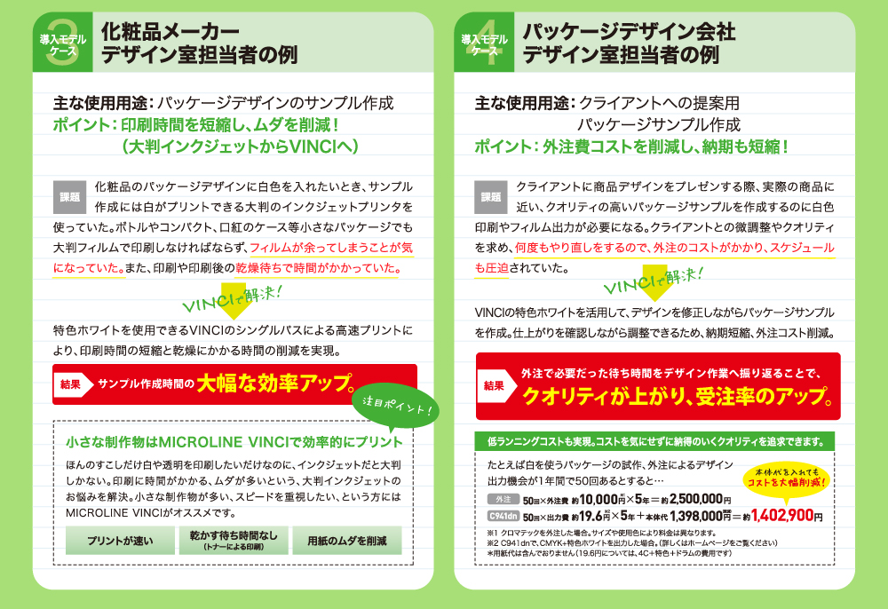 MICROLINE VINCIどんな場面で活躍するの？8つの導入モデルケース3-4