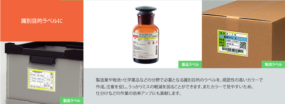 識別目的ラベルに