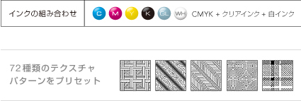 インクの組み合わせ