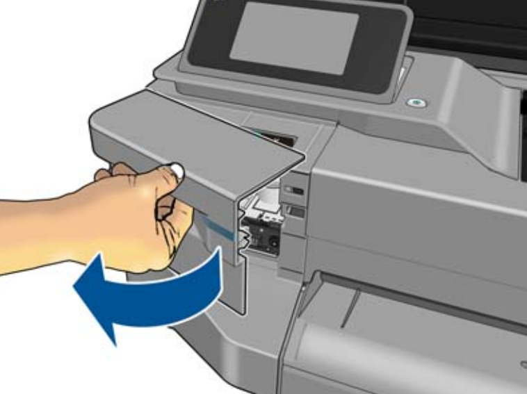 HP Designjet T520のインクの交換方法