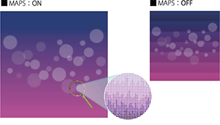 バンディングを軽減するMAPS4