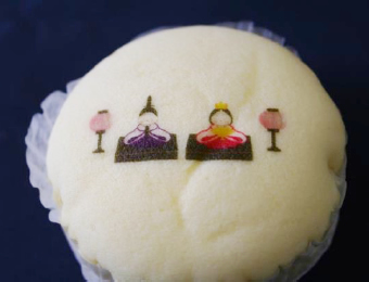 蒸しケーキへ印刷