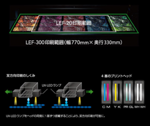 LEF-300の印刷範囲としくみ