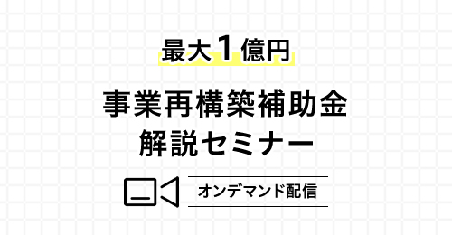 非公開: 【動画セミナー】徹底解説！DX・業態転換・新事業に活用できる大型補助金セミナー