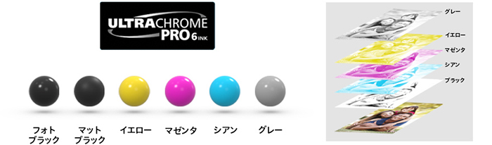 6色インクでのプリントの様子