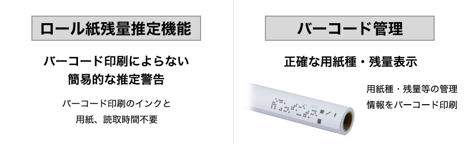 図：用紙残量の管理がより快適に