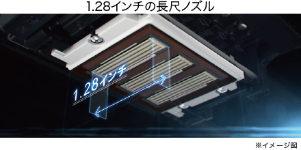 1.28インチの長尺ノズル